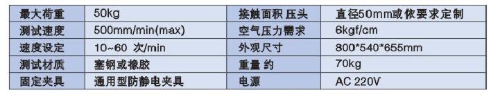 耐壓壽命試驗機參數