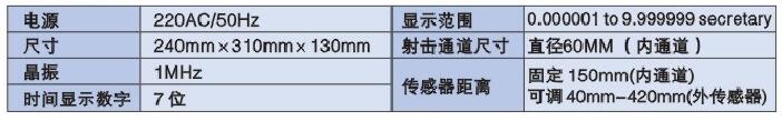 彈射動能測試儀技術(shù)參數(shù)